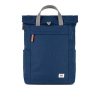 Roka London Finchley A Recycled Canvas Backpack Blue M