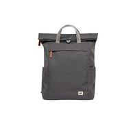 ROKA Finchley Roll Top Backpack for Women & Men - Large Canvas Rucksack w/Magnetic Closure & Multi Pockets for Work, School, Travel - Carbon Grey