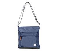 ROKA Kennington Medium Nylon Crossbody Bags for Women & Men - Multi Pockets, Chunky Zip, Adjustable Strap for Travel, Work, School - Airforce Blue