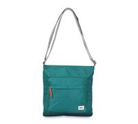 ROKA Kennington Medium Nylon Crossbody Bags for Women & Men - Multi Pockets, Chunky Zip, Adjustable Strap for Travel, Work, School - Teal