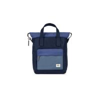 ROKA London Bantry Backpack in Indigo Tonal | Nylon, Multi Pockets, Adjustable Straps, for Work, School & Travel