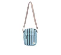 ROKA London Bond Canvas Crossbody Bag with Adjustable Shoulder Strap Blue Stripe