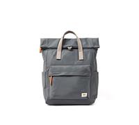ROKA London Canfield Medium Backpack - Sustainable Water Resistant Roll Top Rucksack for Work, Travel & Commuting - Lightweight Laptop Backpack with Secure Pockets for Men & Women (Beluga)