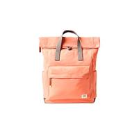 ROKA London Canfield Medium Backpack - Sustainable Water Resistant Roll Top Rucksack for Work, Travel & Commuting - Lightweight Laptop Backpack with Secure Pockets for Men & Women (Sugar Coral)