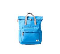 ROKA London Canfield Medium Backpack - Sustainable Water Resistant Roll Top Rucksack for Work, Travel & Commuting - Lightweight Laptop Backpack with Secure Pockets for Men & Women (Malibu Blue)