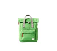 ROKA London Canfield Small Backpack - Sustainable Weather-Resistant Roll Top Rucksack for Women & Men - Recycled Canvas Backpack for Work, Travel, Commuting & Everyday Use (Online Lime)