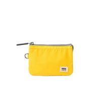 ROKA London Carnaby Small Ripstop Purse Wallet - Lightweight Secure Zip Compartments & Durable Nylon Design (Passion Fruit)