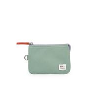 ROKA London Carnaby Small Ripstop Purse Wallet - Lightweight Secure Zip Compartments & Durable Nylon Design (Frost)