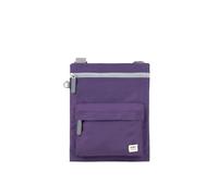 ROKA London Chelsea B Crossbody Phone Bag for Women & Men - Multi Pockets, Chunky Zip, Adjustable Strap for Mobile Phones, Wallet, Cards Recycled Nylon (Majestic Purple)