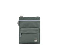 ROKA London Chelsea B Crossbody Phone Bag for Women & Men - Multi Pockets, Chunky Zip, Adjustable Strap for Mobile Phones, Wallet, Cards Recycled Nylon Thyme