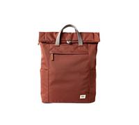 ROKA London Finchley A Large Recycled Canvas (Henna) | Large roll top rucksack with spacious storage, padded laptop sleeve, side bottle pockets, secret pocket and adjustable straps