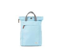ROKA London Finchley A Medium Recycled Canvas Rolltop Rucksack Backpack (Ice)