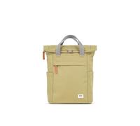 ROKA London Finchley A Small Sustainable Canvas Backpack (Khaki)