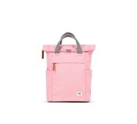 ROKA London Finchley A Small Sustainable Canvas Backpack (Rose) | Lightweight Water-Resistant Laptop Daypack, Sustainable Recycled Canvas Rucksack for Work, Travel & Commuting