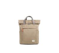 ROKA London Finchley A Small Sustainable Canvas Backpack Taupe