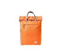 ROKA London Finchley Medium Backpack - Lightweight Water-Resistant Laptop Rucksack, Recycled Canvas Travel Backpack for Work, School & Commuting (Jaffa Orange)