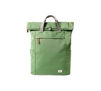ROKA London Finchley Medium Backpack - Lightweight Water-Resistant Laptop Rucksack, Recycled Canvas Travel Backpack for Work, School & Commuting (Artichoke)