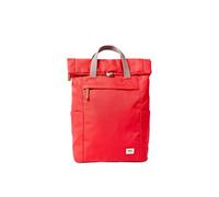 ROKA London Finchley Medium Backpack - Lightweight Water-Resistant Laptop Rucksack, Recycled Canvas Travel Backpack for Work, School & Commuting (Scarlet)
