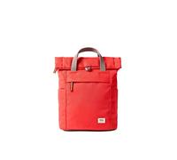 ROKA London Finchley Small Backpack - Lightweight Water-Resistant Laptop Daypack, Sustainable Recycled Canvas Rucksack for Work, Travel & Commuting (Scarlet)