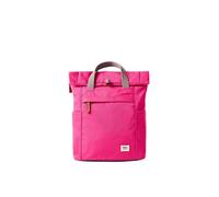 ROKA London Finchley Small Backpack - Lightweight Water-Resistant Laptop Daypack, Sustainable Recycled Canvas Rucksack for Work, Travel & Commuting (Granite Red)