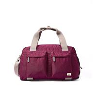 ROKA London Gatwick Medium Recyled Canvas Holdall (Cherry Lacquer)