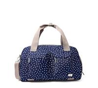 ROKA London Gatwick Medium Recyled Canvas Holdall (Navy Polka Dot)