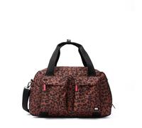 ROKA London Gatwick Medium Recyled Canvas Holdall (Scarlet Leopard)