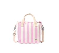 ROKA London Hampstead Insulated Lunch Bag - Roll Top Lunch Tote Cooler Bag with Adjustable Shoulder Strap, Water Resistant Reusable Lunch Bag for Work, School, Picnic & Travel (Sherbert Stripe)