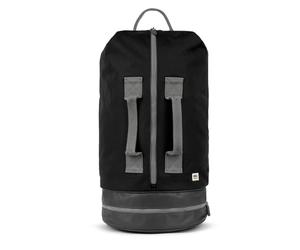 ROKA London Heathrow Duffle Backpack, Water-Resistant, Detachable Straps, Carry-On, Ash Black