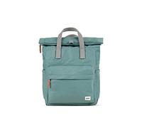 ROKA London The Canfield Medium Backpack (Sage) | Nylon Roll Top Rucksack Magnetic Closure, for Work School & Travel, Lightweight Laptop Backpack, Secure Pockets Men & Women