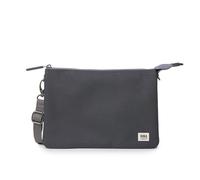 ROKA London The Carnaby XL Slim Crossbody Bag | Recycled Canvas, 3 Compartments, Chunky Zip, Removable Adjustable Strap, for Phone, Wallet, Keys