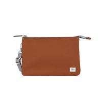 ROKA London The Carnaby XL Slim Crossbody Bag | Recycled Canvas, 3 Compartments, Chunky Zip, Removable Adjustable Strap, for Phone, Wallet, Keys