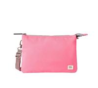 ROKA London The Carnaby XL Slim Crossbody Bag | Recycled Canvas, 3 Compartments, Chunky Zip, Removable Adjustable Strap, for Phone, Wallet, Keys