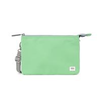 ROKA London The Carnaby XL Slim Crossbody Bag | Recycled Canvas, 3 Compartments, Chunky Zip, Removable Adjustable Strap, for Phone, Wallet, Keys