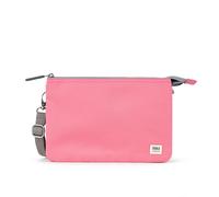 ROKA London The Carnaby XL Slim Crossbody Bag | Recycled Canvas, 3 Compartments, Chunky Zip, Removable Adjustable Strap, for Phone, Wallet, Keys