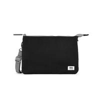 ROKA London The Carnaby XL Slim Crossbody Bag | Recycled Canvas, 3 Compartments, Chunky Zip, Removable Adjustable Strap, for Phone, Wallet, Keys