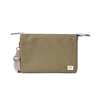 ROKA London The Carnaby XL Slim Crossbody Bag | Recycled Canvas, 3 Compartments, Chunky Zip, Removable Adjustable Strap, for Phone, Wallet, Keys