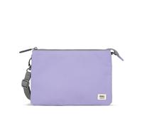 ROKA London The Carnaby XL Slim Crossbody Bag | Recycled Canvas, 3 Compartments, Chunky Zip, Removable Adjustable Strap, for Phone, Wallet, Keys