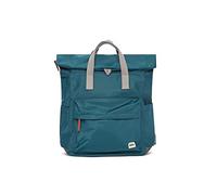 ROKA London Travel Backpack - Medium Nylon Roll Top Backpack for Women & Men - Roll Top Rucksack with Magnetic Closure - Ideal for Work, School, or Travel - The Canfield, Teal