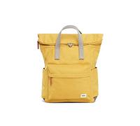 ROKA London Travel Backpack - Medium Nylon Roll Top Backpack for Women & Men - Roll Top Rucksack with Magnetic Closure - Ideal for Work, School, or Travel - The Canfield, Corn