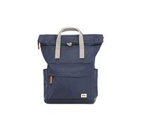 ROKA London Travel Backpack - Medium Nylon Roll Top Backpack for Women & Men - Roll Top Rucksack with Magnetic Closure - Ideal for Work, School, or Travel - The Canfield, Midnight