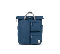 ROKA London Waterhouse Medium Recycled Canvas Backpack (Deep Blue)