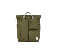 ROKA London Waterhouse Medium Recycled Canvas Backpack (Moss)