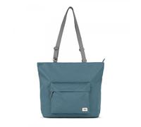 ROKA Trafalgar Medium Tote Bag with Zip for Women & Men - Canvas Tote Bag with Compartments & Adjustable Strap for Work & School - Airforce Blue