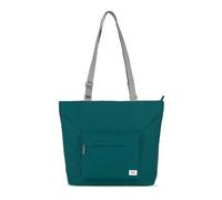 ROKA Trafalgar Medium Tote Bag with Zip for Women & Men - Canvas Tote Bag with Compartments & Adjustable Strap for Work & School - Teal
