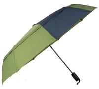 Roka Unisex Waterloo Recycled Nylon Umbrella - Avocado Green/Midnight Blue