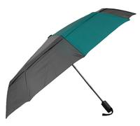 Roka Unisex Waterloo Recycled Nylon Umbrella - Black/Teal
