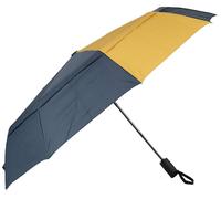 Roka Unisex Waterloo Recycled Nylon Umbrella - Midnight Blue/Corn Yellow