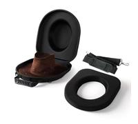 rokeblau Storage Case For Cowboy Hats, Wide Brim Straw Panama Roll Up Hat, Fedora Beach Sun Hat, Black, Large