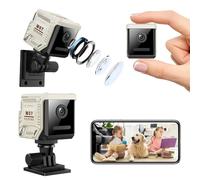 rokeblau W07 1080P Camera for Home Security, Window Camera With140° Wide Angle & Infrared Night Vision, 2.4GHz & 5GHz WiFi Window Security Camera, Support 8-128G SD Card & Cloud Storage (Camel)